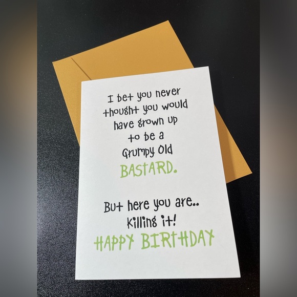 ⚠️🍰🎉 Adult Humorous Greeting Birthday Card- 3Pc Set- NWT - Picture 6 of 15